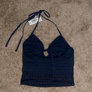 Frankies Bikinis Adriana Halter Tankini Top